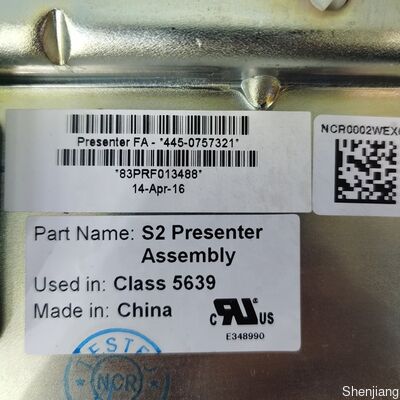 Conjunto Presentador S2 NCR 4450757321 F&A FRU 66xx Módulo ATM de Repuesto