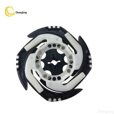 Hucha plástica 1750046771 01750046771 de la máquina del cajero automático de la rueda del negro del apilador de la izquierda de Wincor Nixdorf XE de las piezas de la máquina del cajero automático
