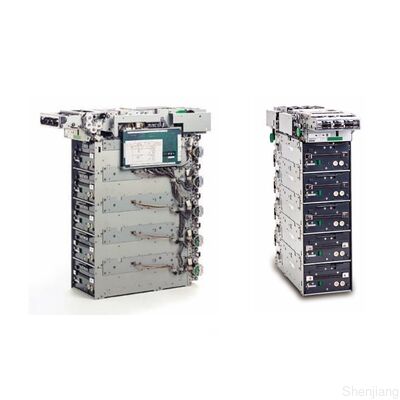 Dispensador de medios multicasete Fujitsu F510 con hasta 6 casetes, capacidad para 18.000 billetes nuevos y acceso de servicio frontal o trasero