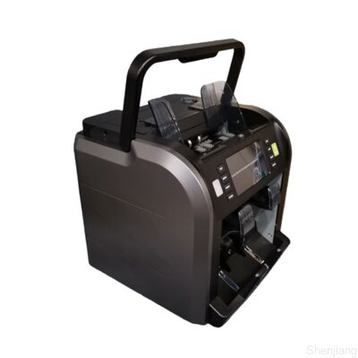 Máquina contadora de billetes recargable con mango SJ-668 y número de serie