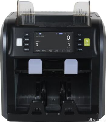 Máquina contadora de billetes recargable con mango SJ-668 y número de serie
