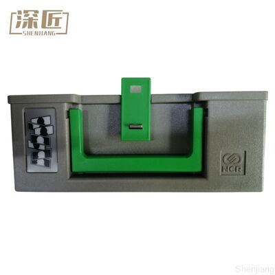 2040000217 NCR Cubierta cerrada de la caja de depuración con llave y manija Partes de la máquina del cajero automático para NCR S1 Rechazar la cinta 4450693308 445-0693308