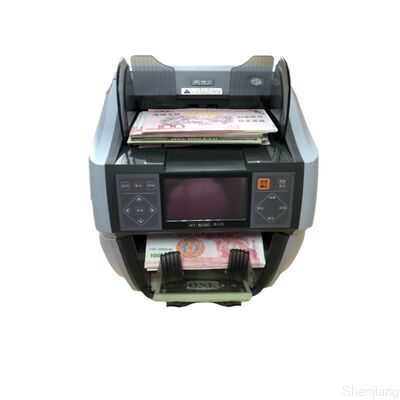 Bolsillos duales de la clasificadora del billete de banco de TFT de 4,5 pulgadas para la moneda múltiple